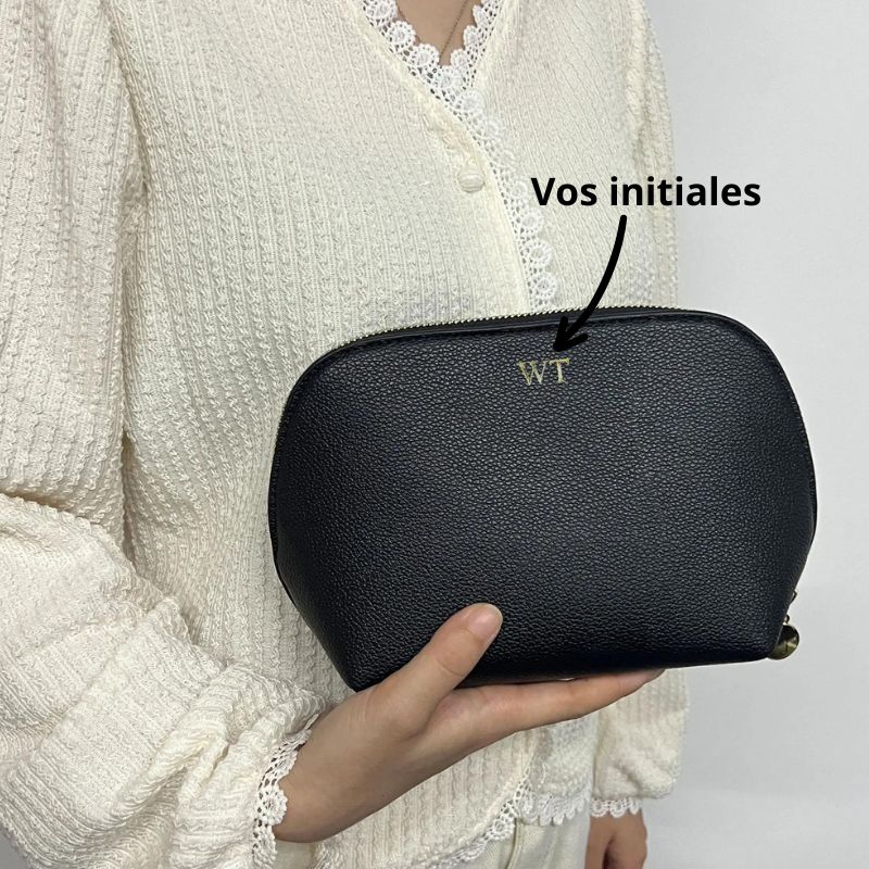 trousse maquillage personnalisée prénom - Beige - Noir - Rouge - Rose - Rose Clair - Gris - Bleu - Violet - Vert - Jaune