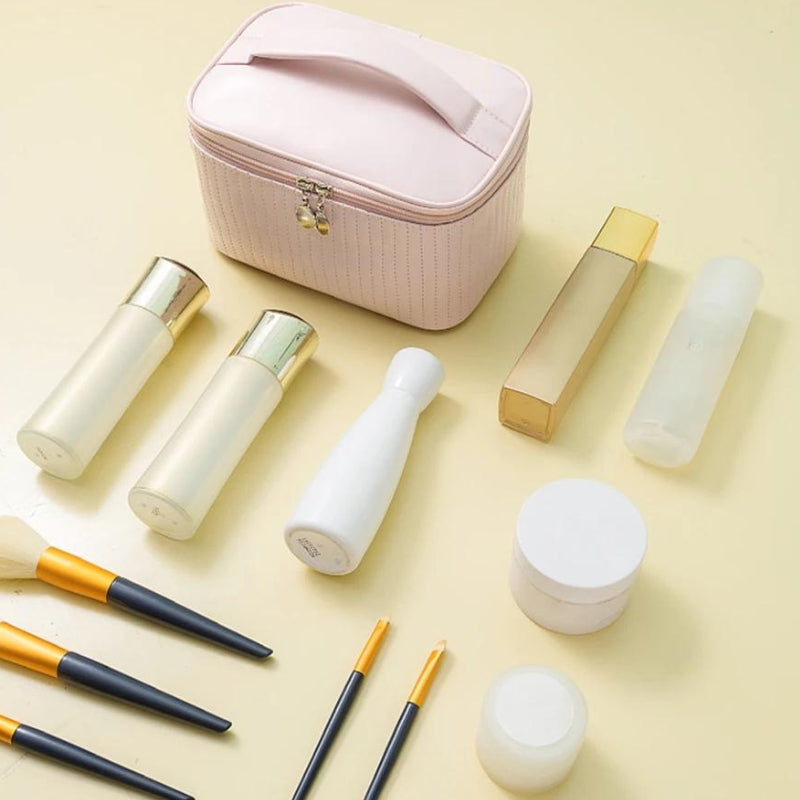 vanity trousse de toilette rigide - Beige - Noir - Bleu - Gris - Rose - Marron - Vert